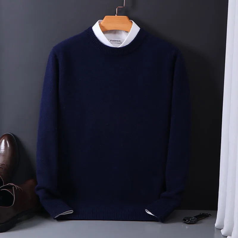 Levi™ - Zachte Effen Kleur Pullover  - By Qivii