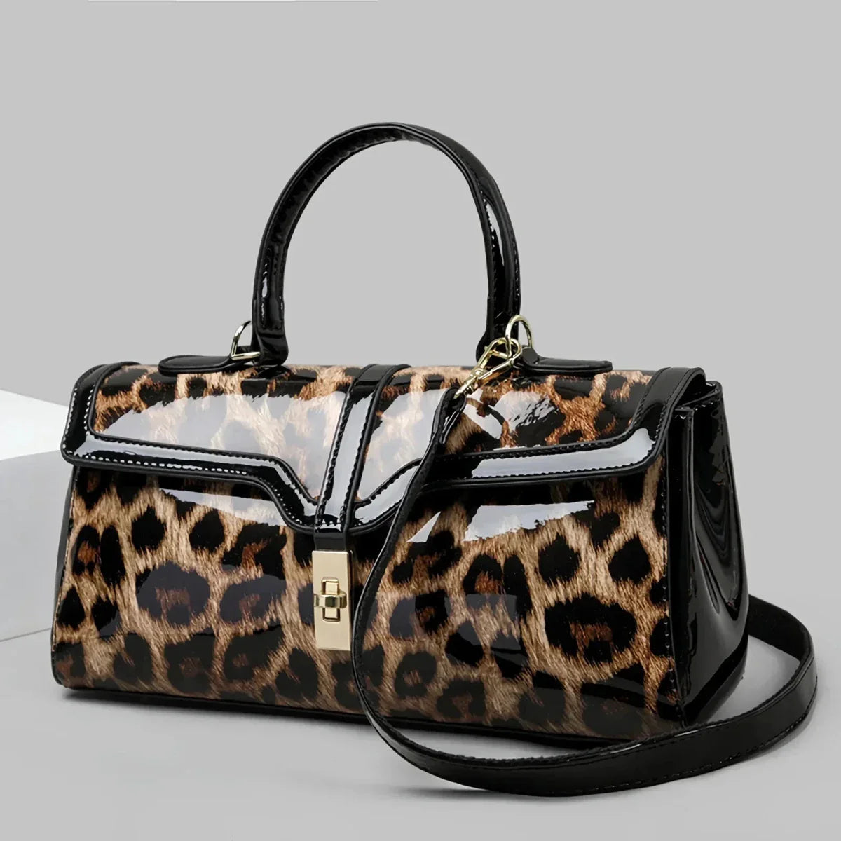 Leoparda Leather Bag  - By Qivii