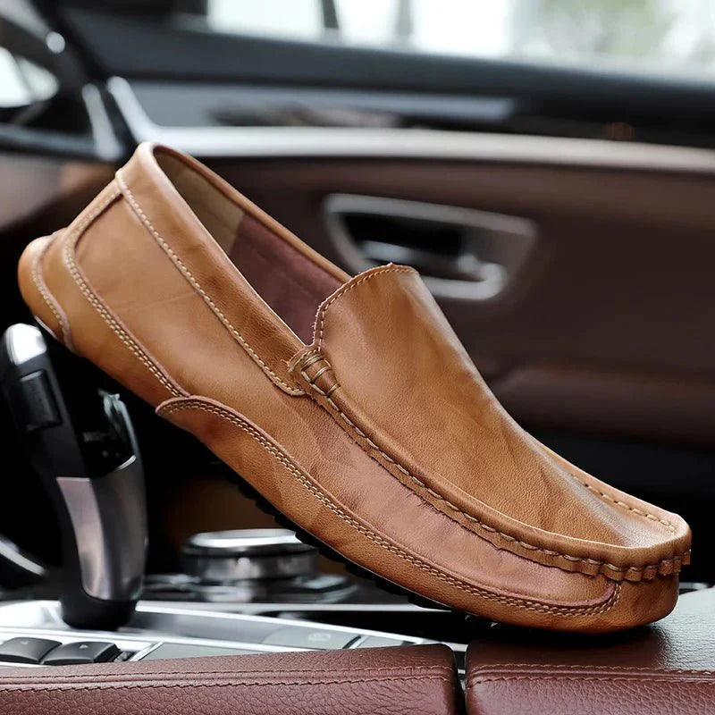 Genuine Leather Moccasins  - By Qivii