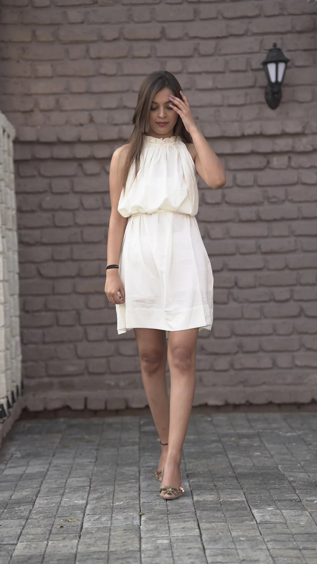 Daisy frost white dress