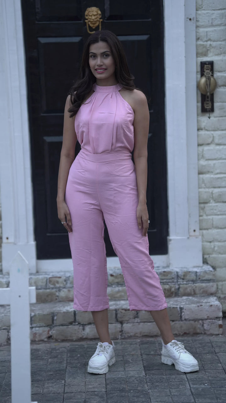 Flamingo blush jumpsuit