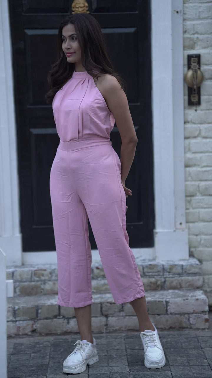 Flamingo blush jumpsuit