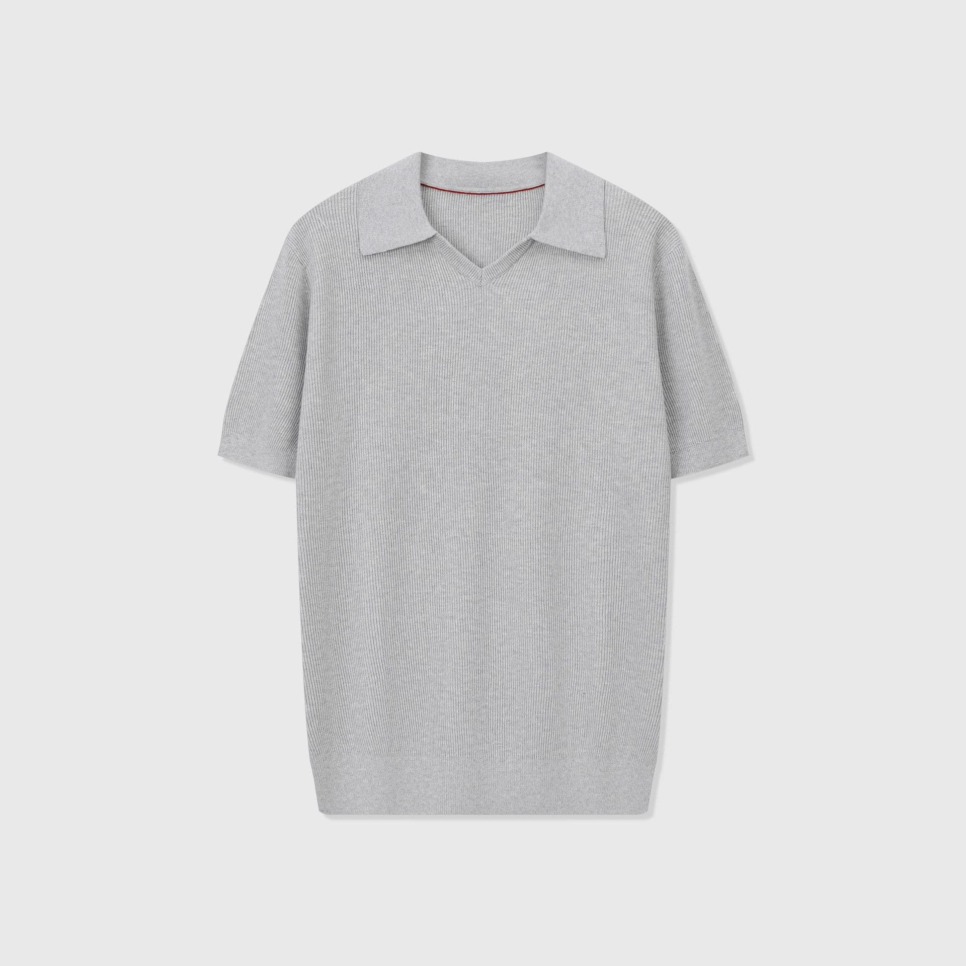 Solaro Open-Collar Knit Polo