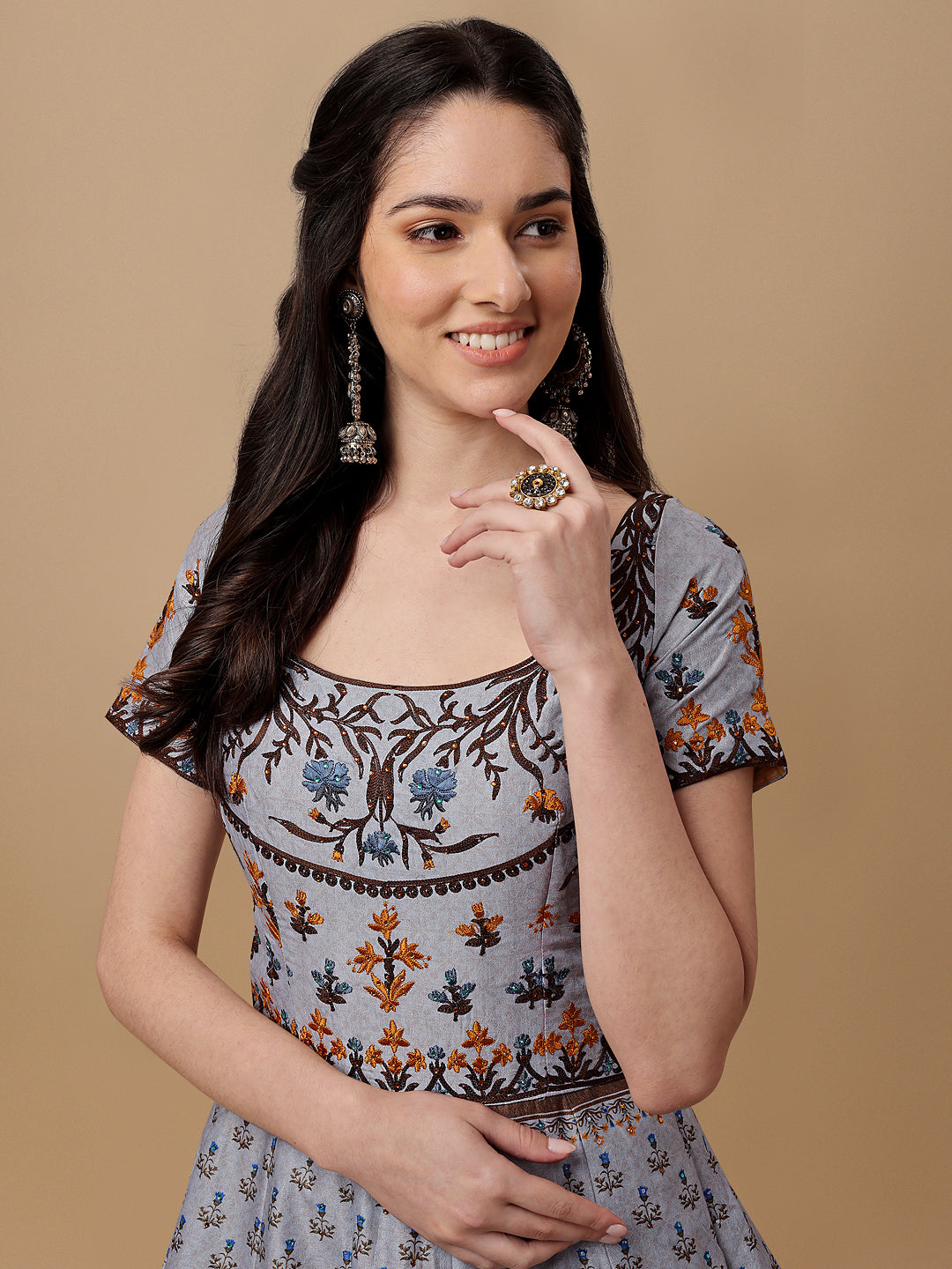 Cosmic Splendor: A Long Gown for the Starry-Eyed Dreamer - qivii