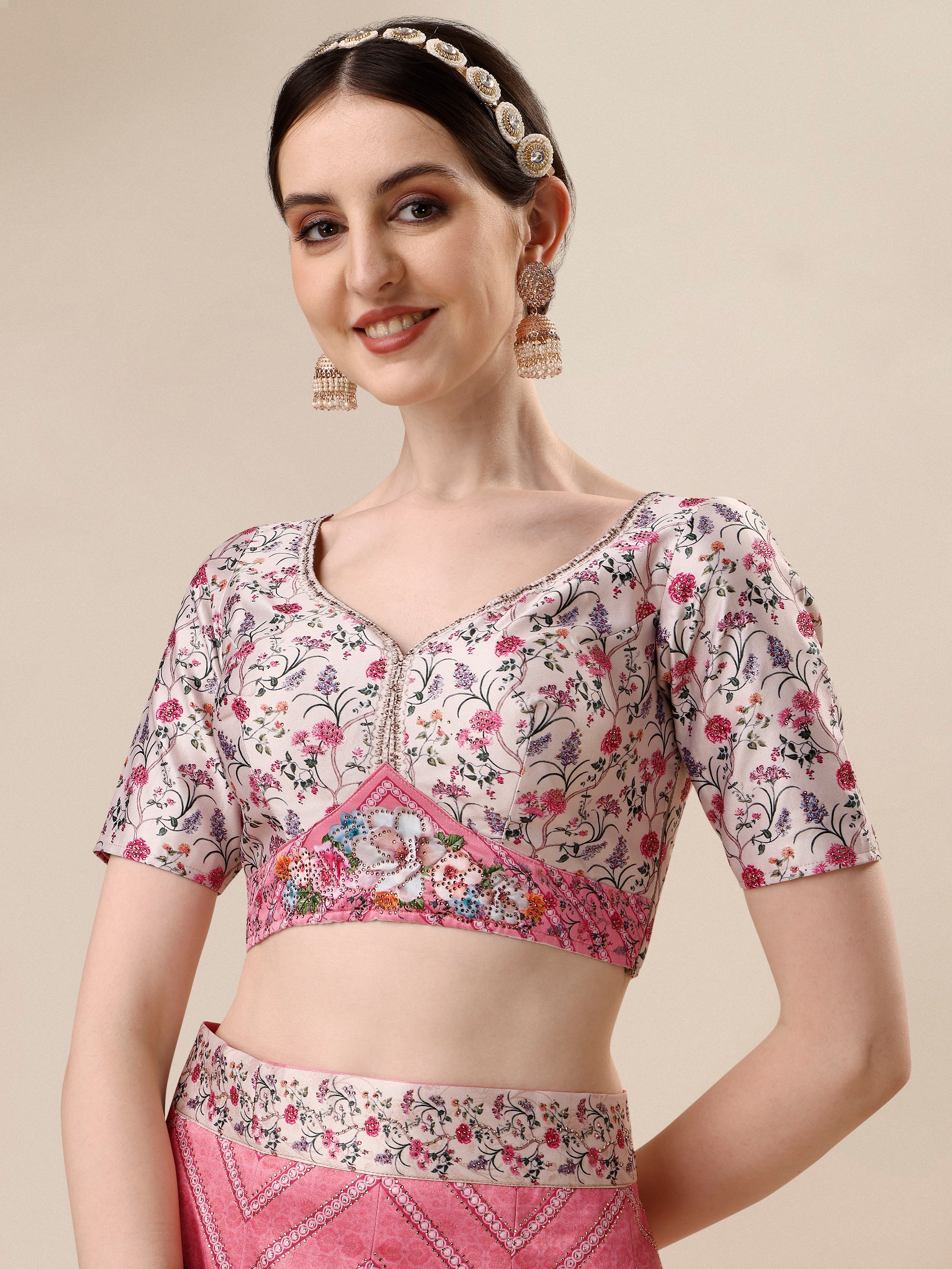 Glamour in Crystal: Swarovski Designer Lehengas for Bridal Bliss and Semi-Bridal Eleganc - qivii