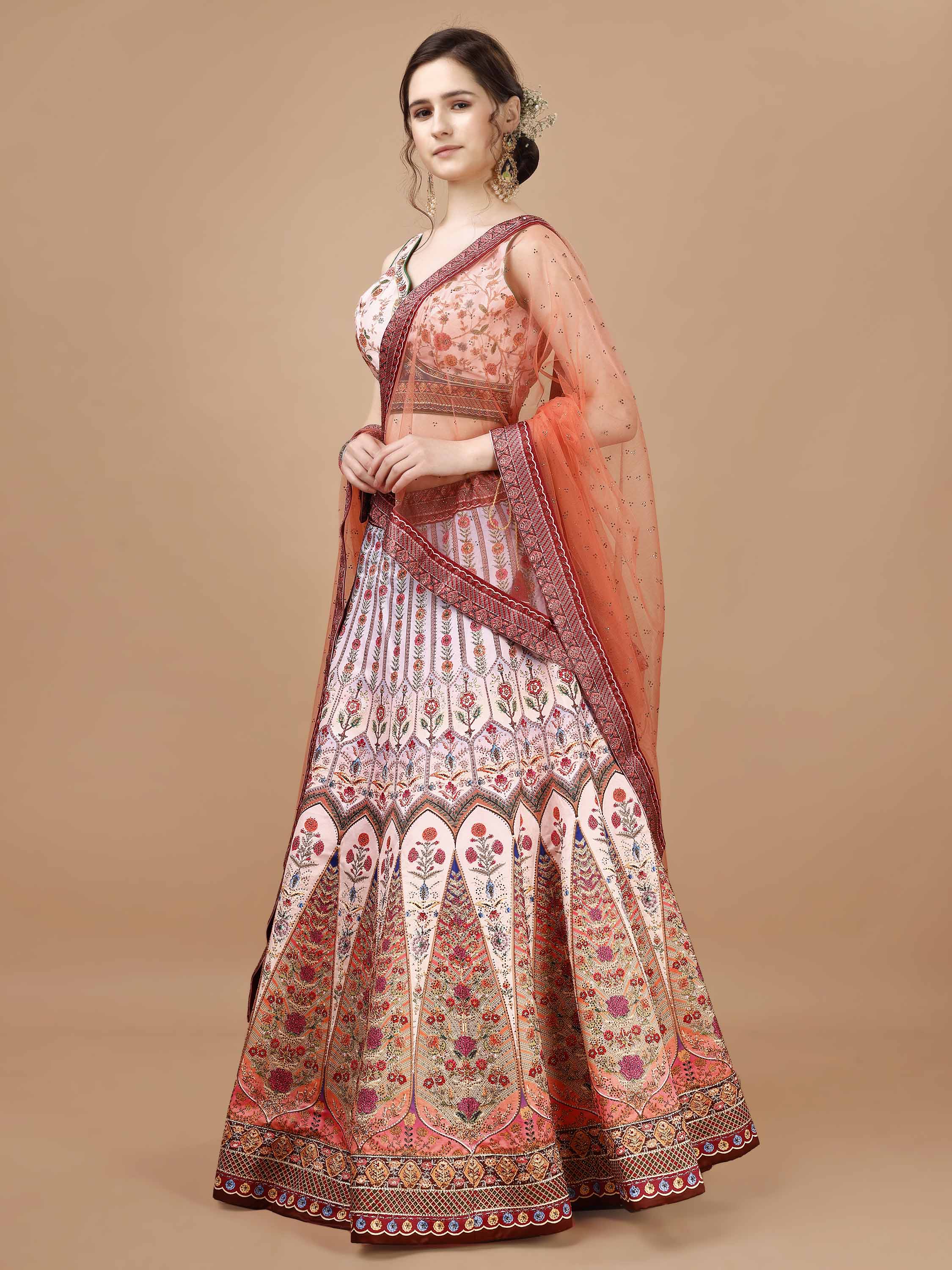 Dazzling Elegance: Swarovski Embellished Designer Lehengas for Every Occasion - qivii