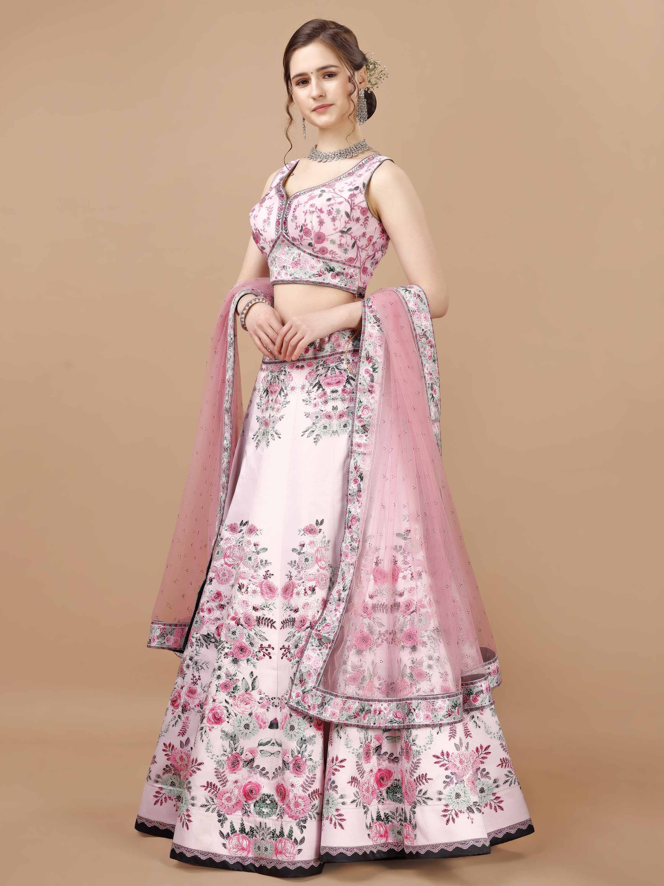 Glimmering Elegance: Swarovski Designer Lehengas for Every Occasion - qivii