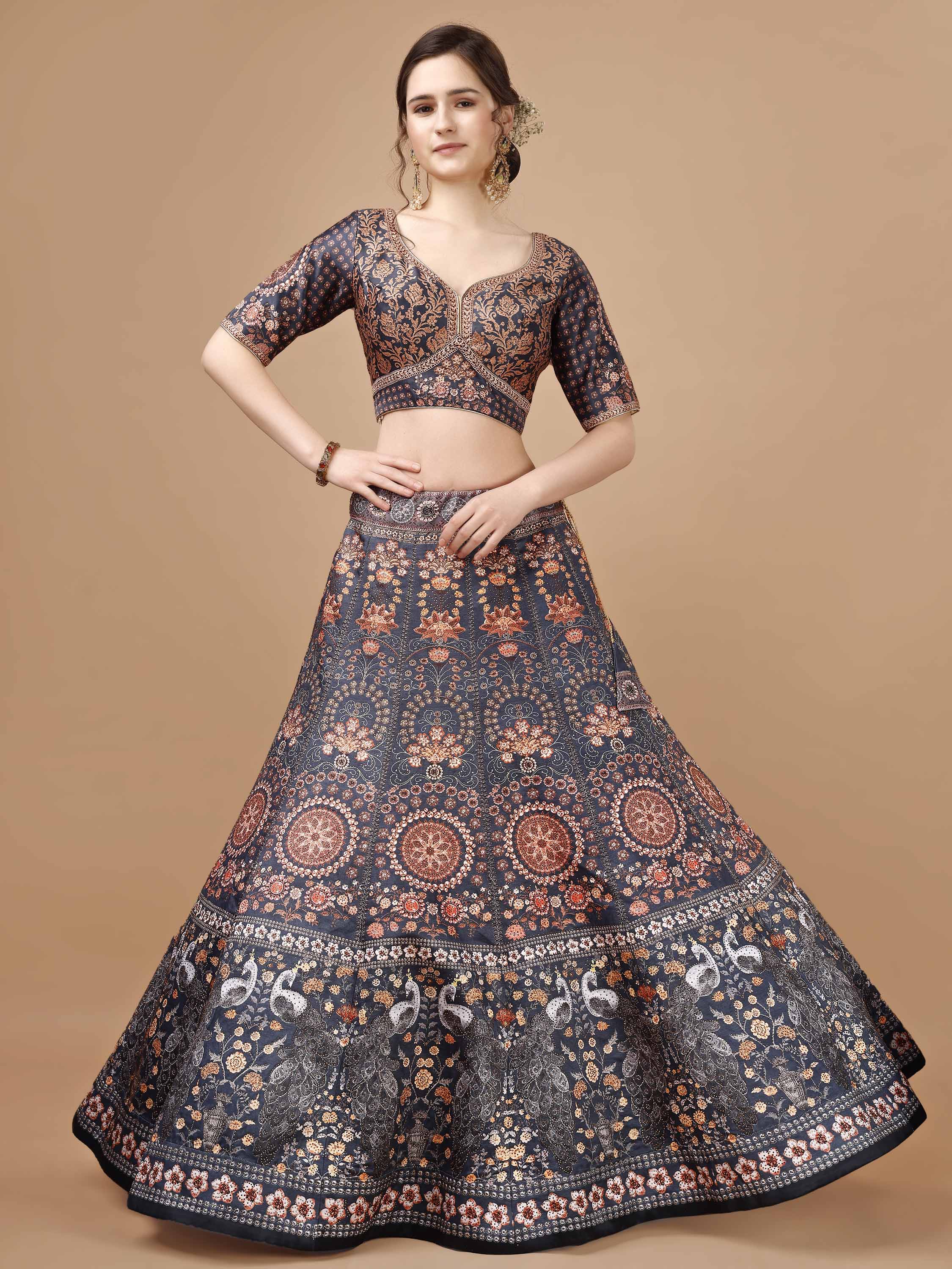 Dazzling Elegance: Swarovski-Adorned Lehengas for Every Celebration - qivii