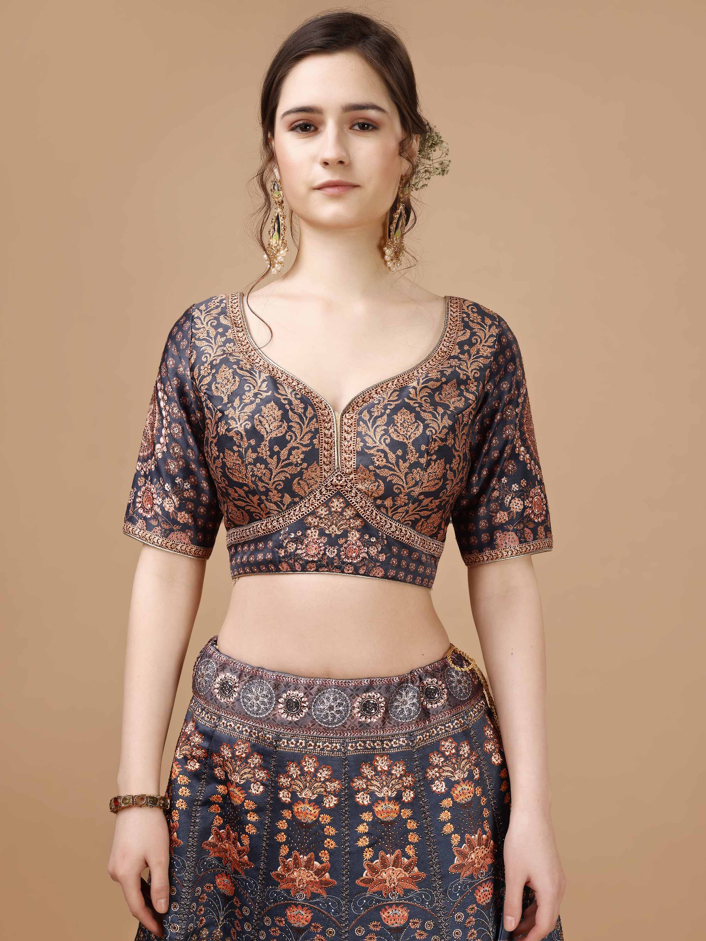 Dazzling Elegance: Swarovski-Adorned Lehengas for Every Celebration - qivii