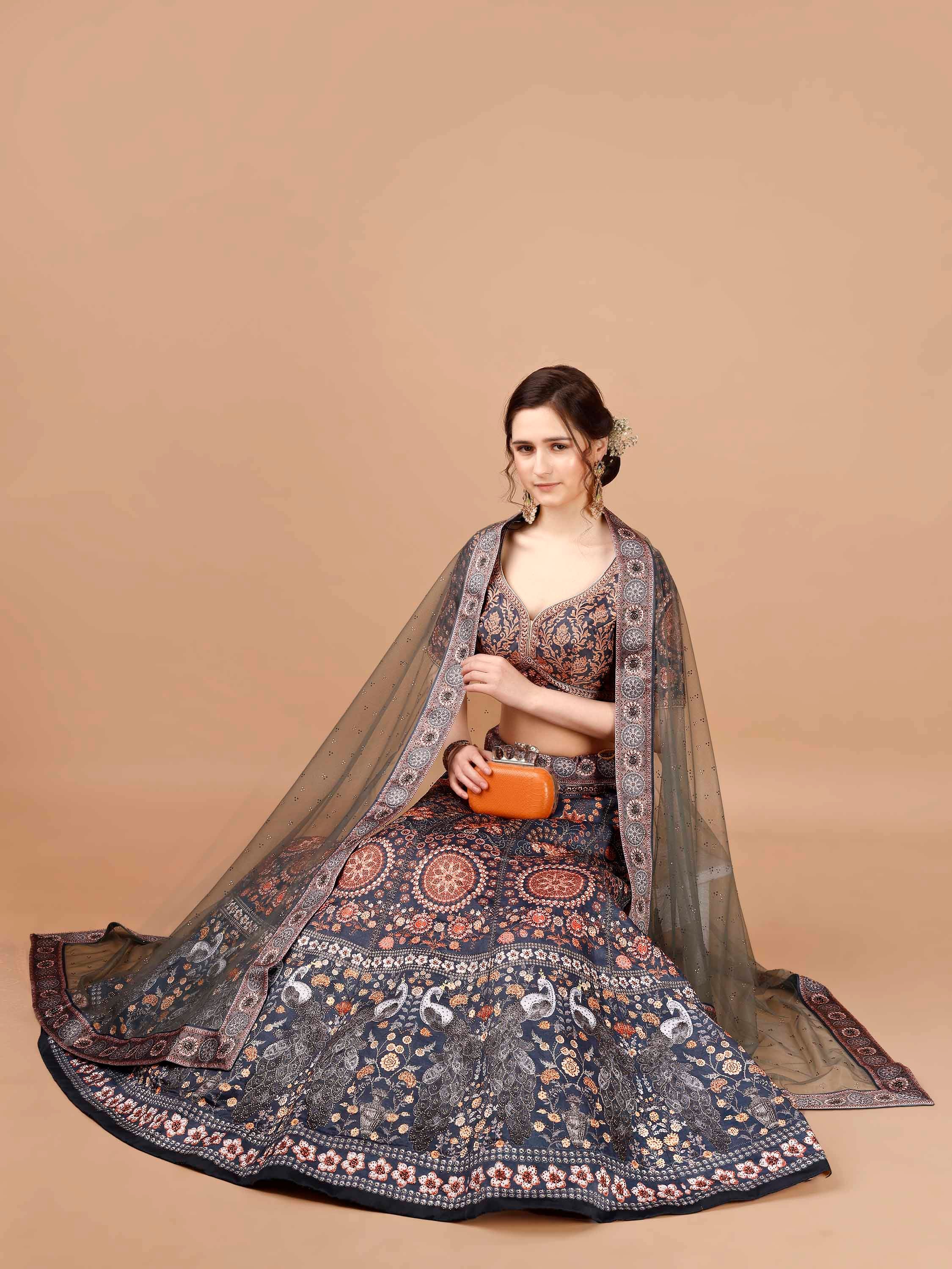 Dazzling Elegance: Swarovski-Adorned Lehengas for Every Celebration - qivii