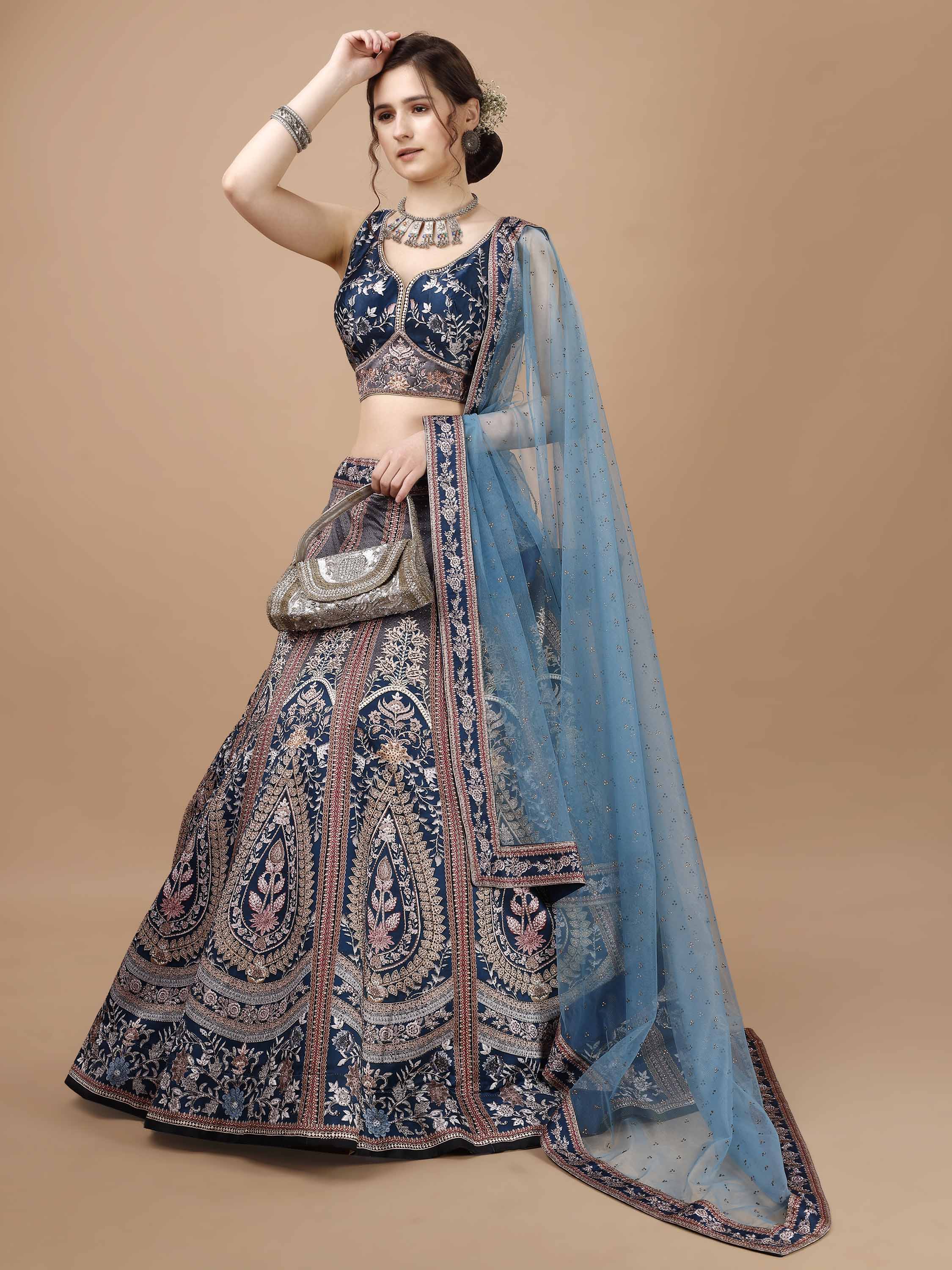 Swarovski Sparkle: Luxe Lehengas for Every Occasion - qivii