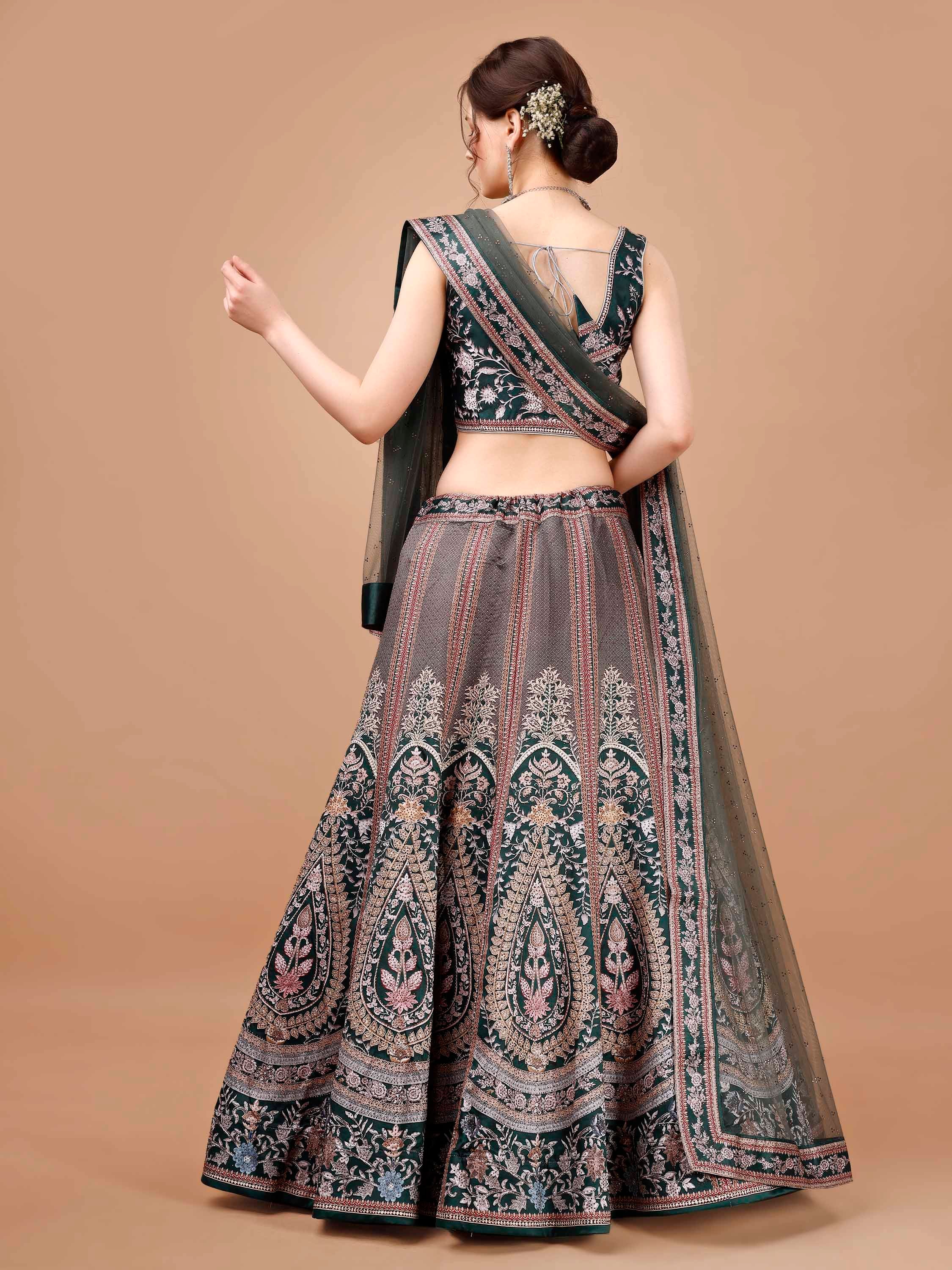 Glamour in Crystal: Swarovski-Adorned Designer Lehengas for Every Celebration - qivii