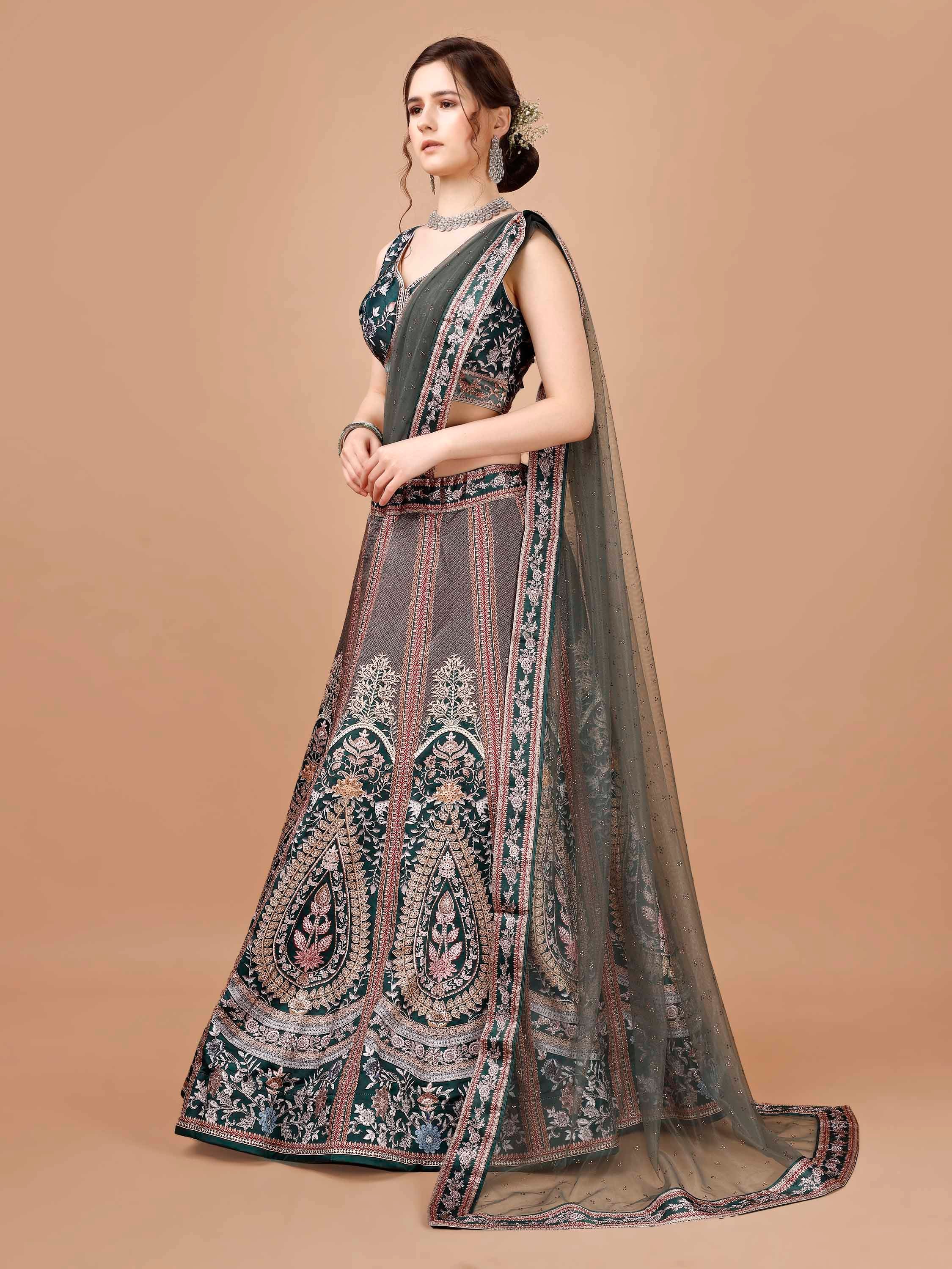 Glamour in Crystal: Swarovski-Adorned Designer Lehengas for Every Celebration - qivii