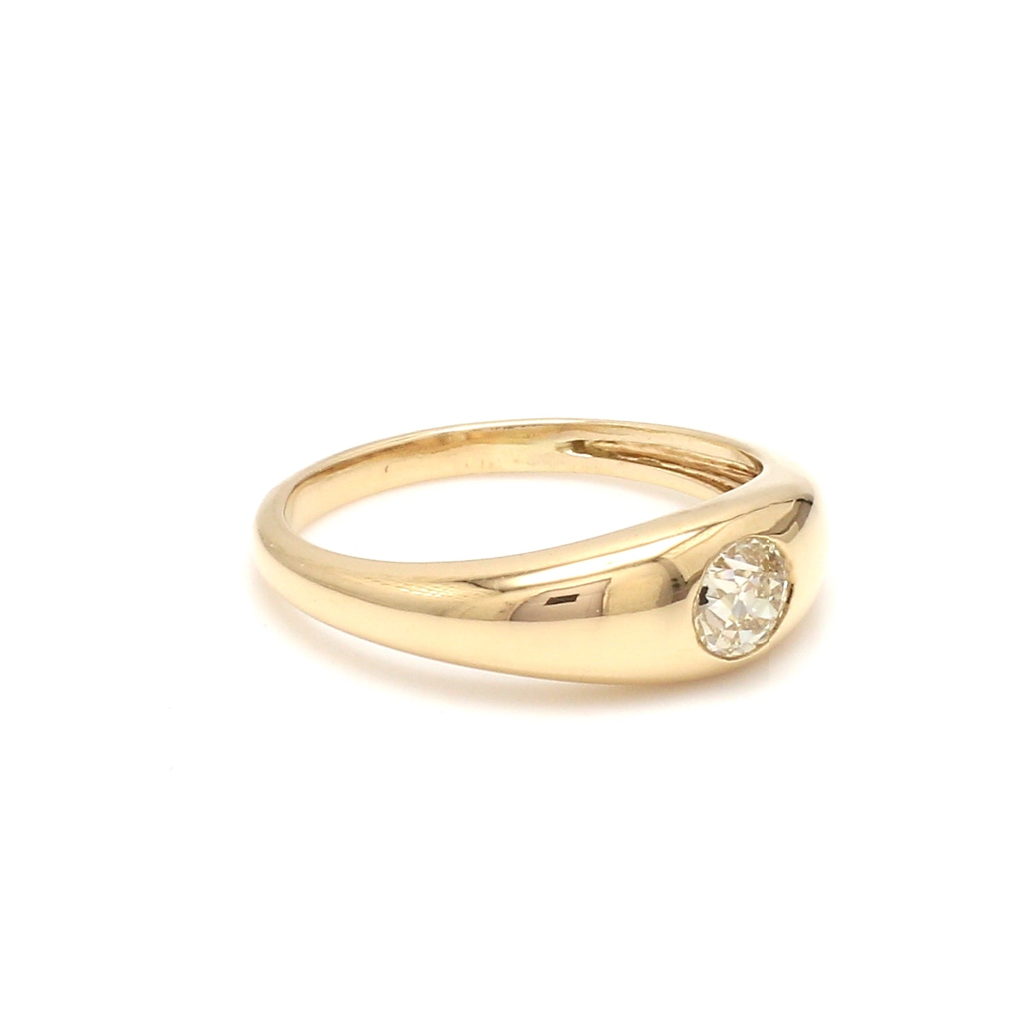 Diamond Oval Mini Chunky Ring - qivii