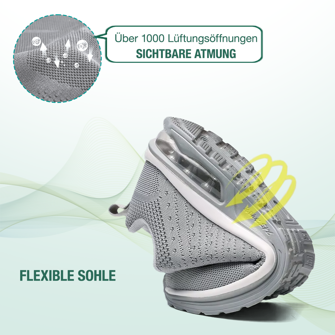 SanoWalk Orthopädische Schuhe - Alles Grau  - By Qivii