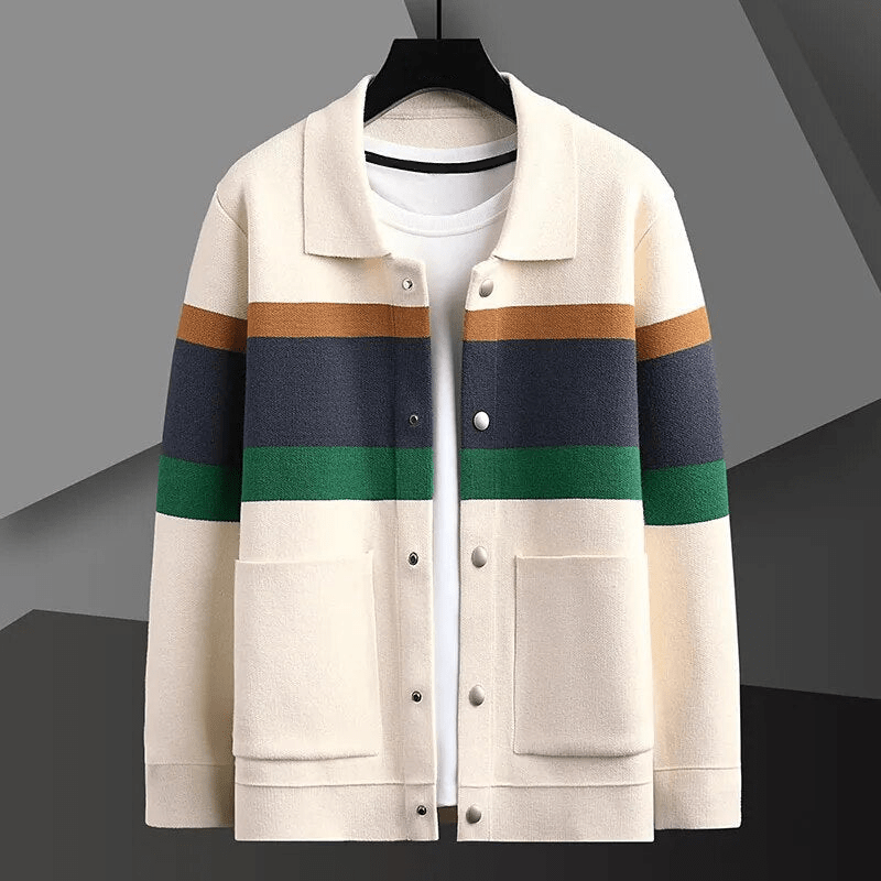 Nathan™ - Comfortabele Gestreepte Cardigan  - By Qivii