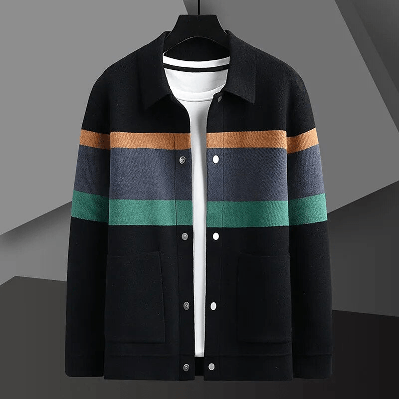 Nathan™ - Comfortabele Gestreepte Cardigan  - By Qivii