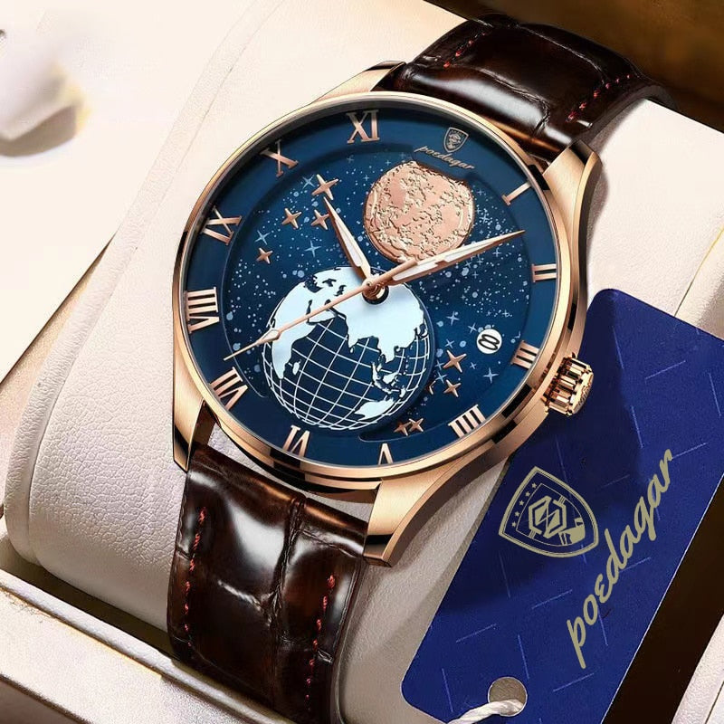 Elegante Kwarts Horloge voor Zakenprofessionals  - By Qivii