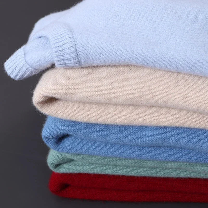 Levi™ - Zachte Effen Kleur Pullover  - By Qivii
