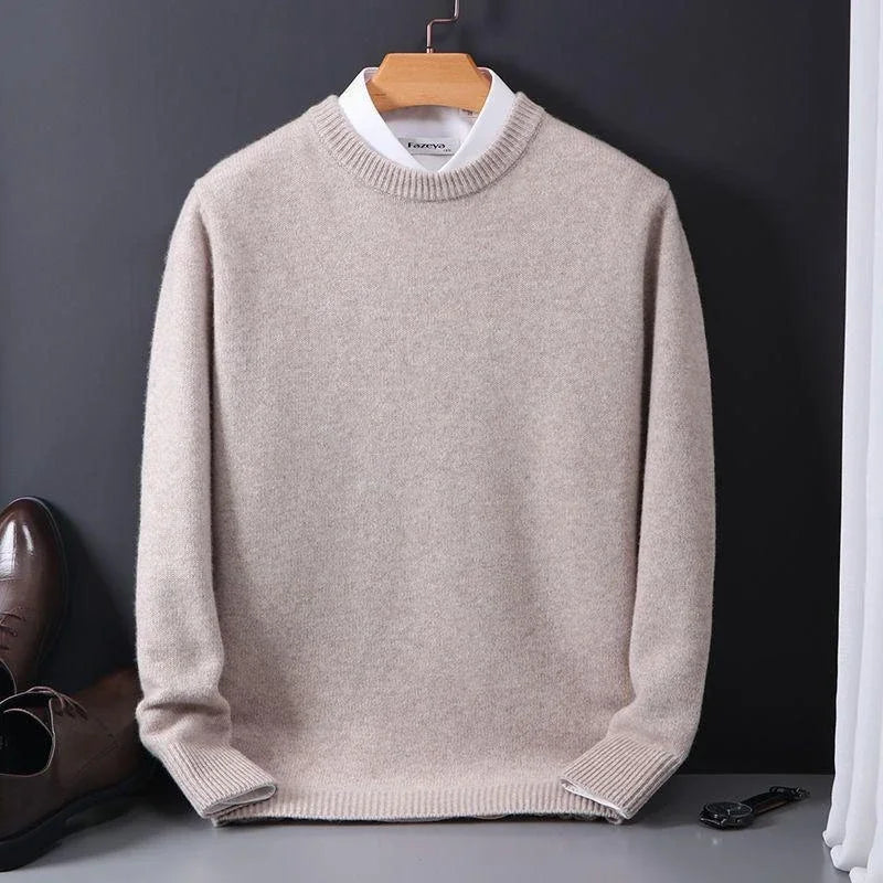 Levi™ - Zachte Effen Kleur Pullover  - By Qivii
