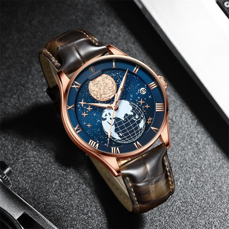 Elegante Kwarts Horloge voor Zakenprofessionals  - By Qivii