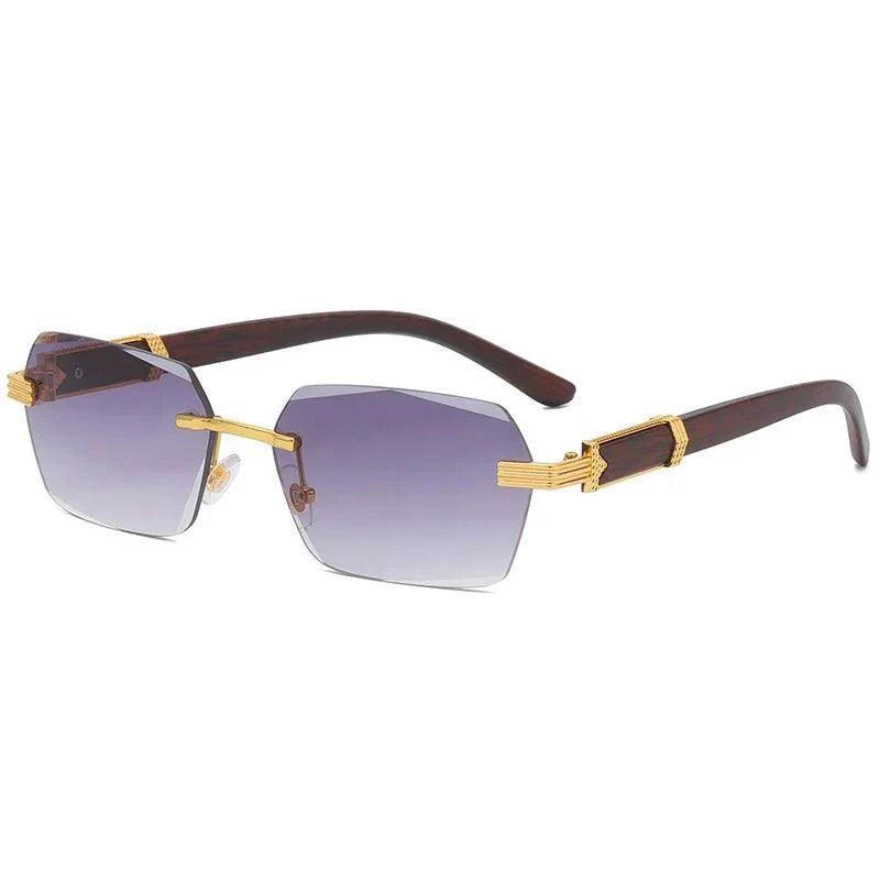 Rimless Square Shades  - By Qivii