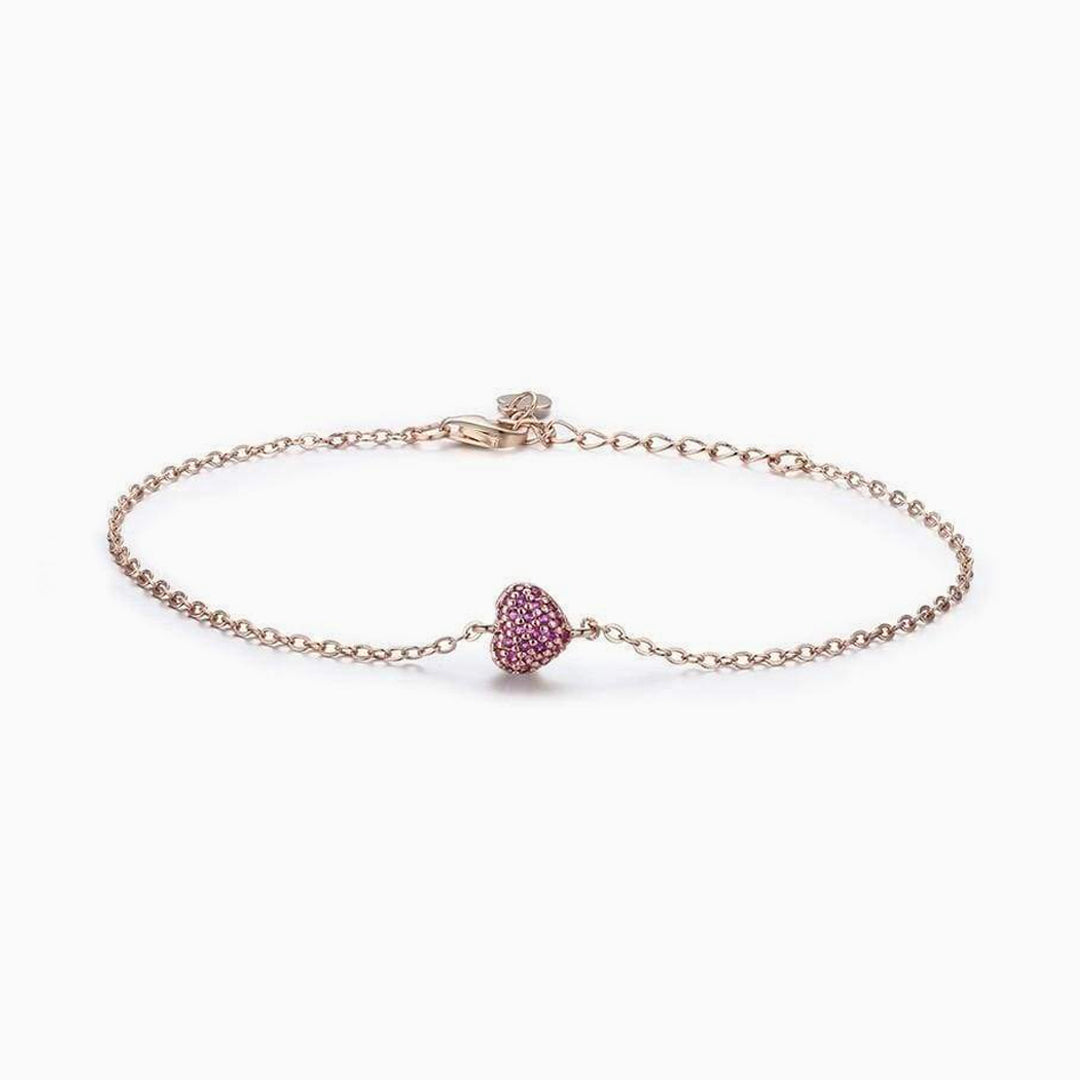 Studded Heart Bracelet by Qivii