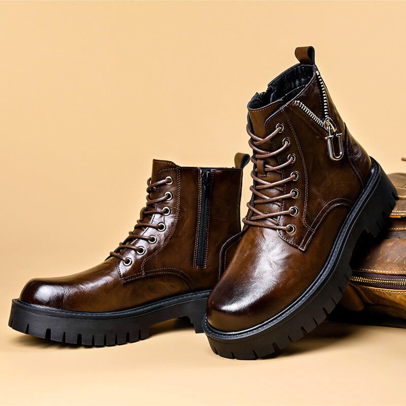 Underwood Prestige Leather Boots  - By Qivii