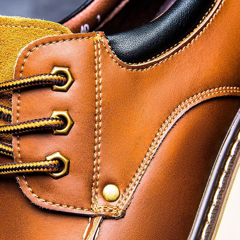 Marcelo Retro Leather Shoes  - By Qivii