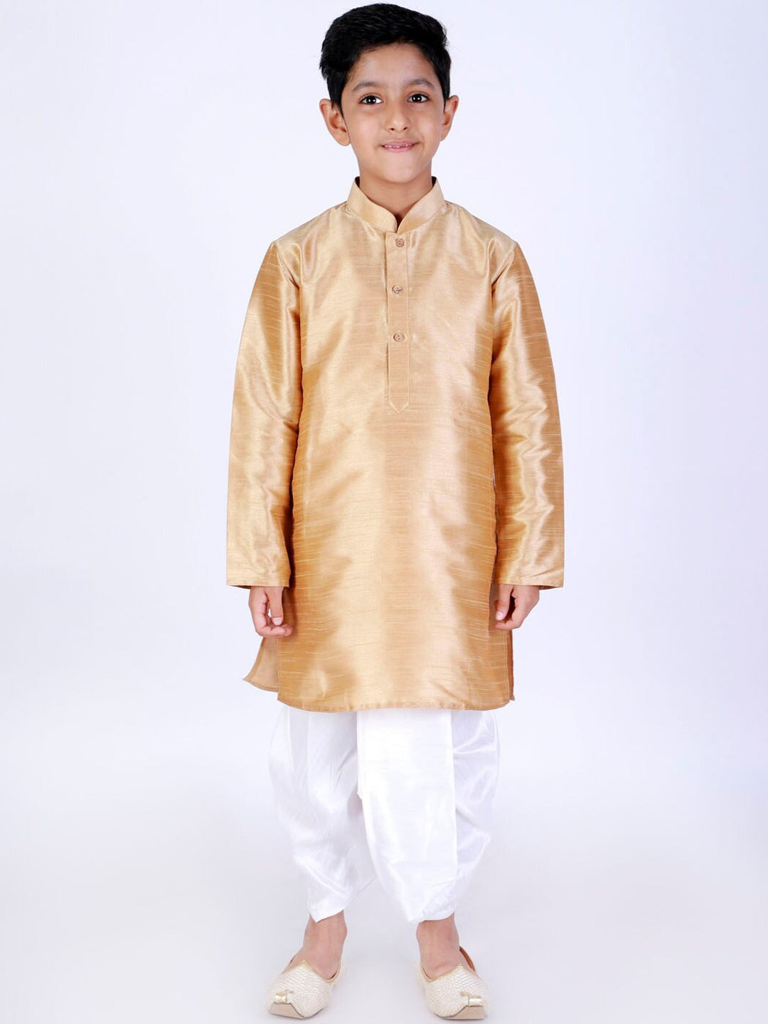 VASTRAMAY Boys White Solid Dhoti Pants