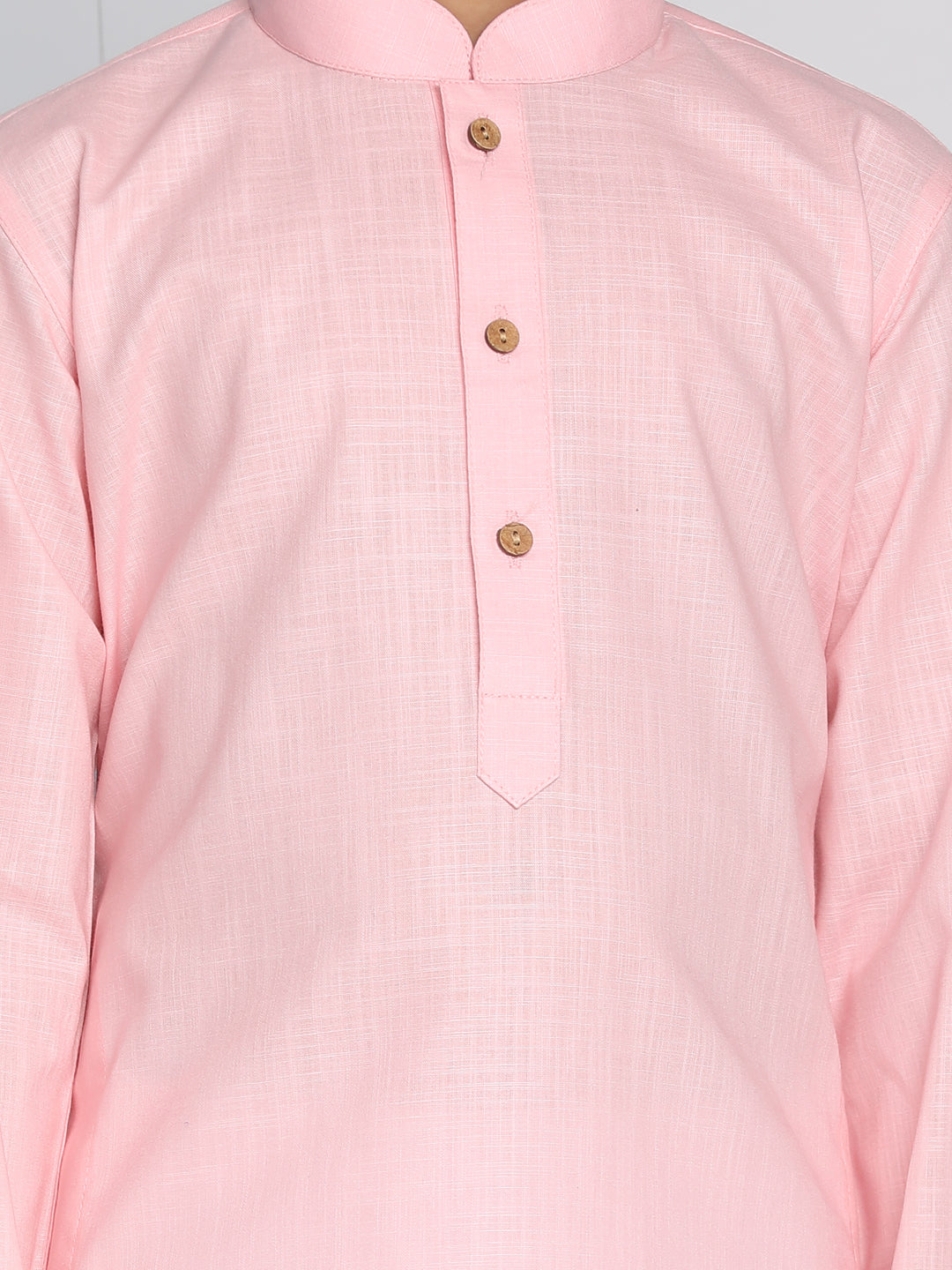 VASTRAMAY Pink Baap Beta Kurta Pyjama Set