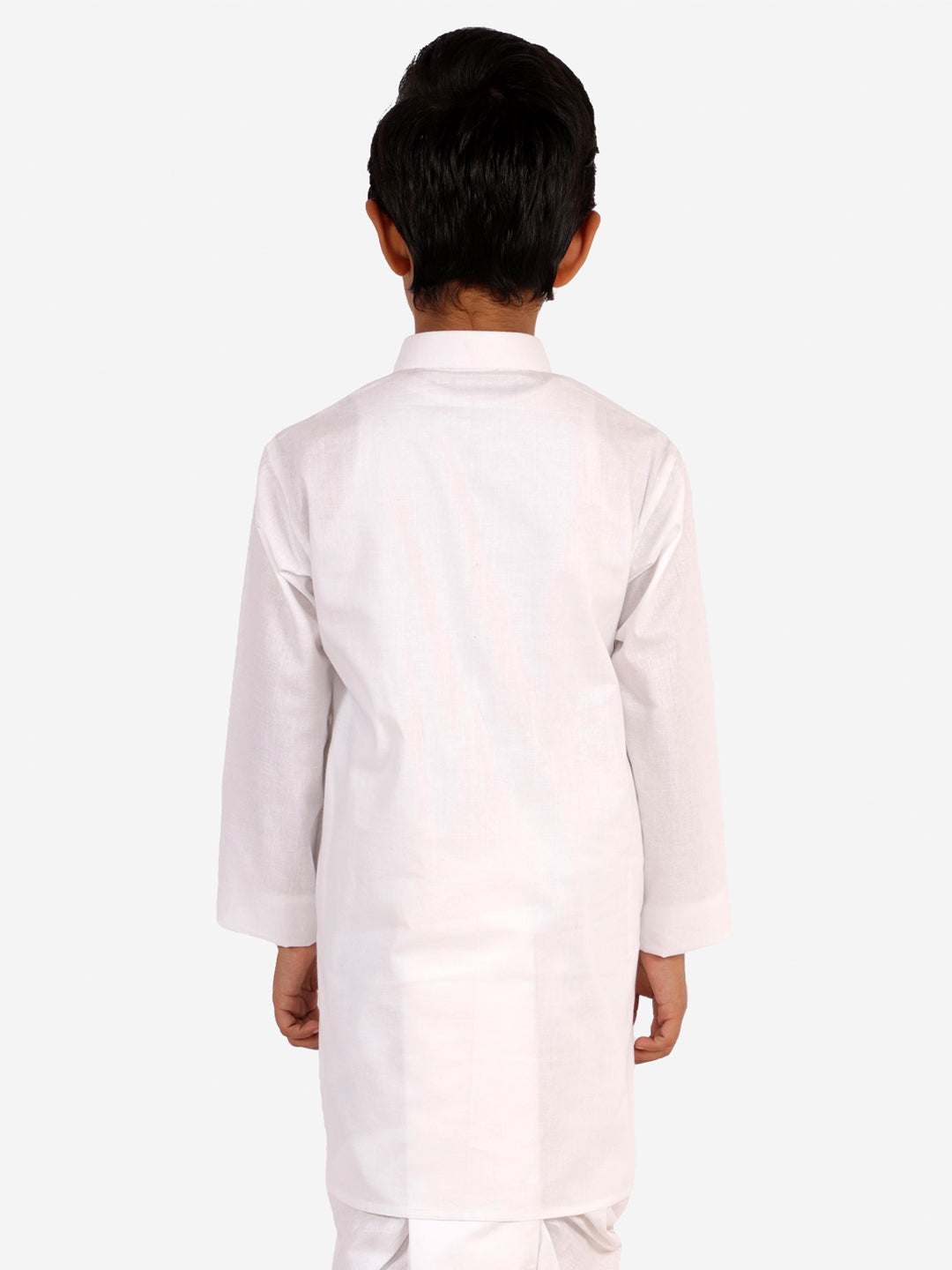 Vastramay White Cotton Baap Beta Kurta