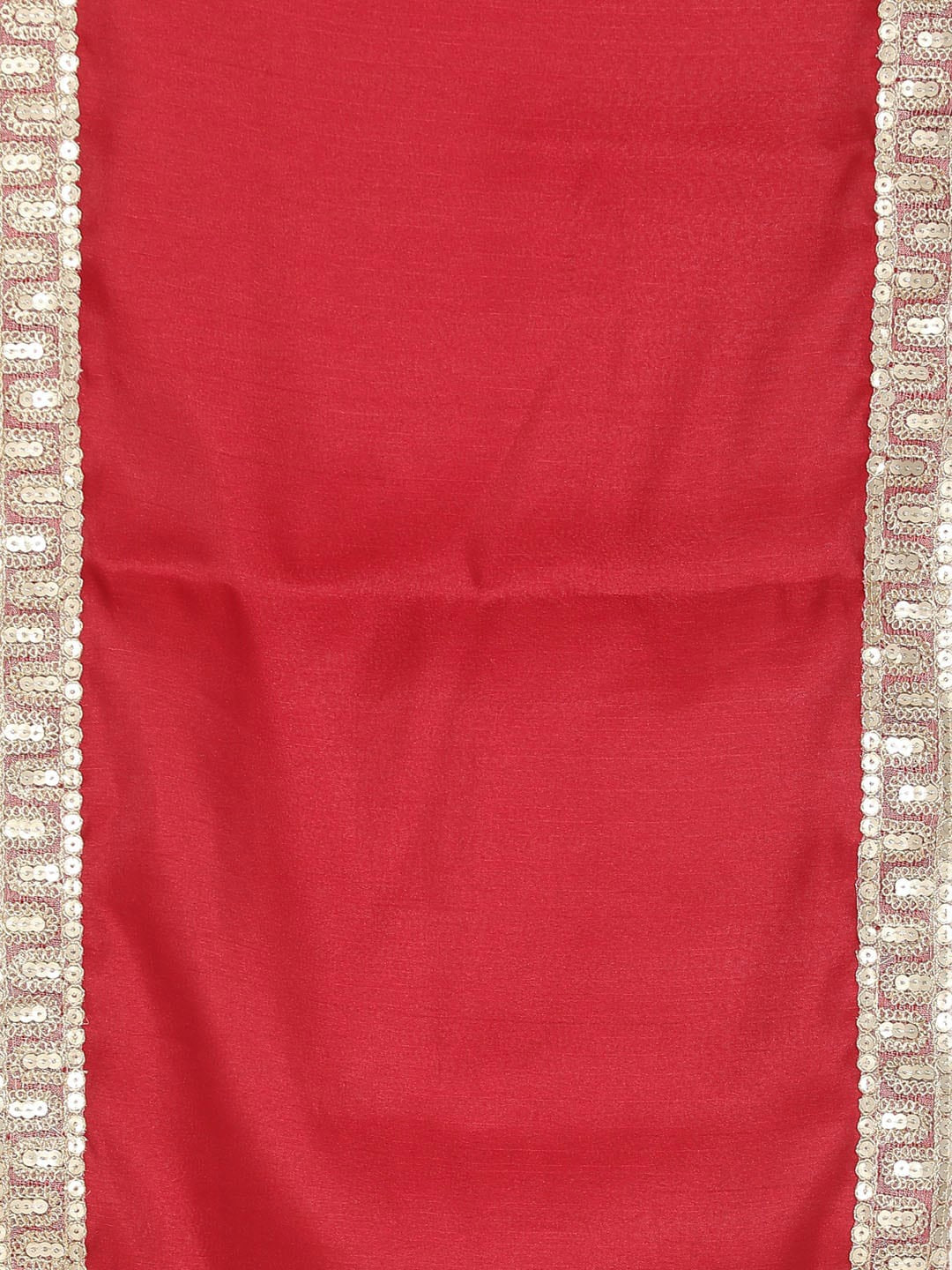 VASTRAMAY Boys Beige & Cream Woven Design Sherwani Set With Maroon Dupatta