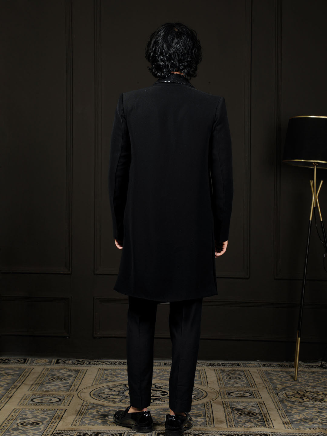 Men's Black Imported Lachka Combo Set