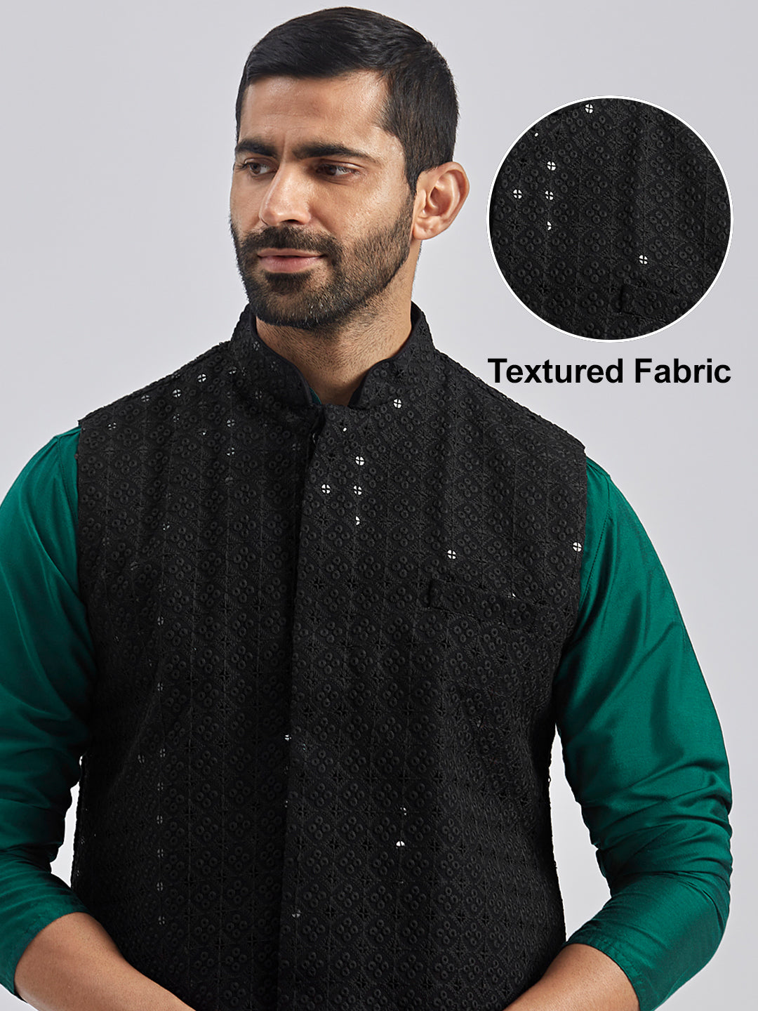 Men's Black - Nehru Jacket