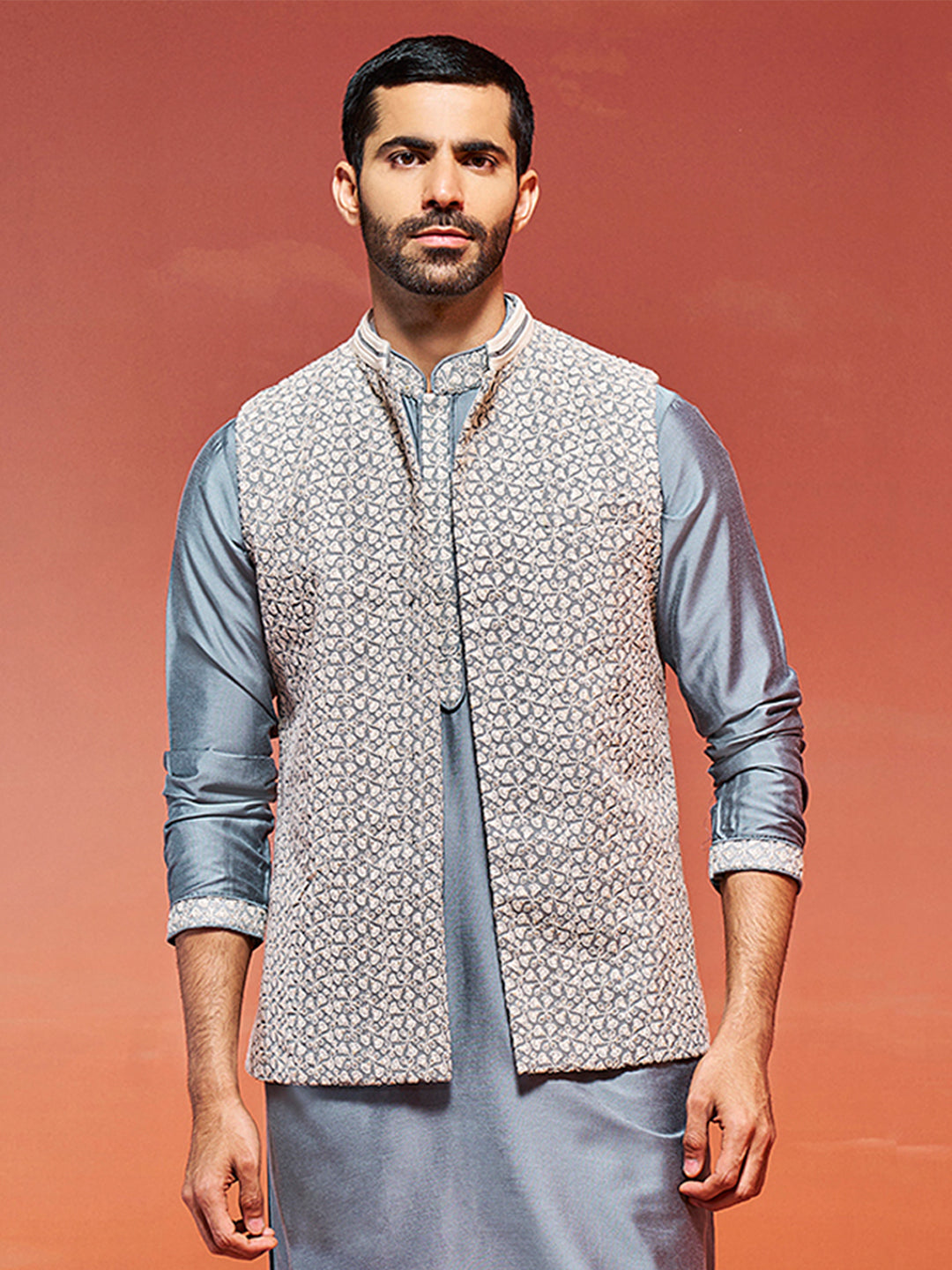 Men's Grey - Nehru Jacket