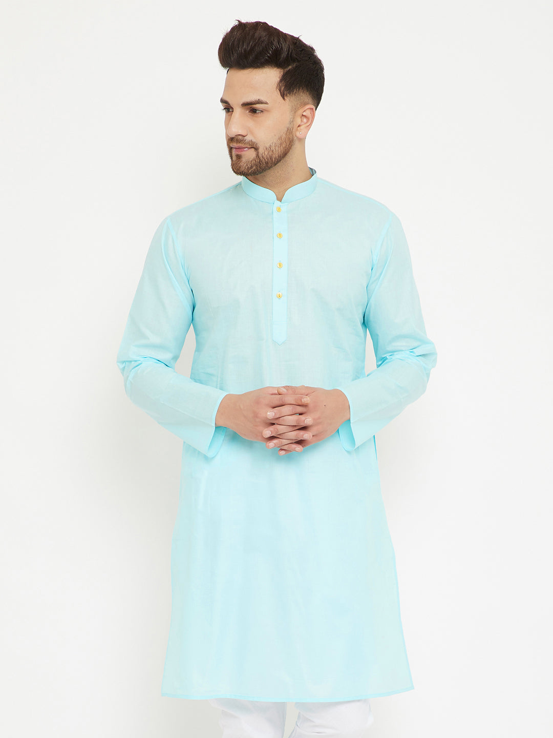 Vastramay Aqua Cotton Baap Beta Kurta