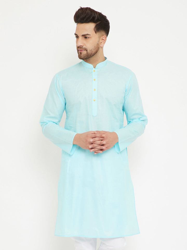 Vastramay Aqua Cotton Baap Beta Kurta