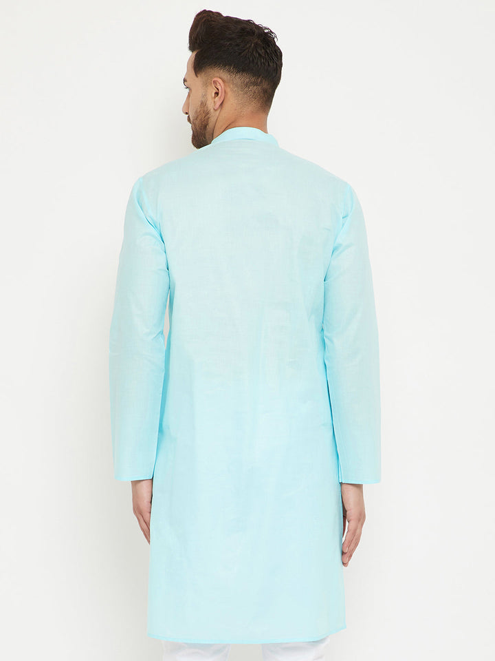 Vastramay Aqua Cotton Baap Beta Kurta