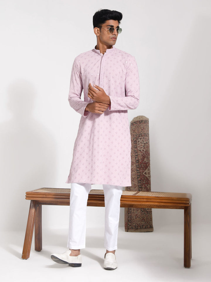 VASTRAMAY Men's Onion Rayon Kurta And Pyjama Set