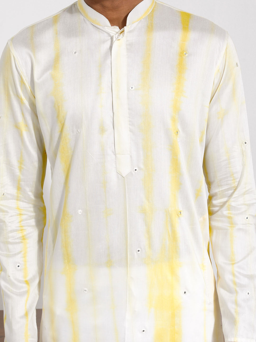 VASTRAMAY Men's Yellow Viscose Kurta And Pyjama Set