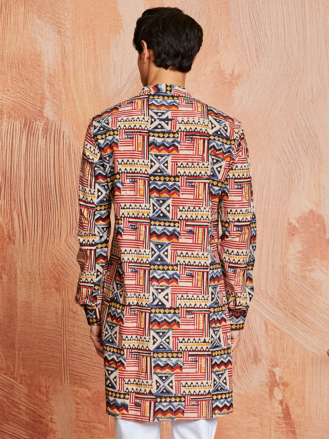 Men's Multi Color Cotton  Kurta