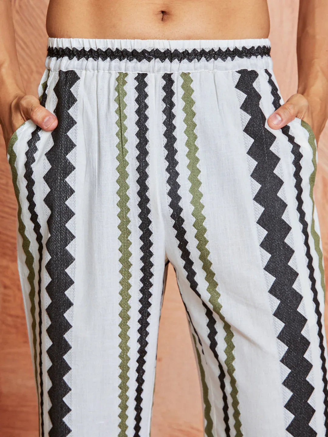 Men's Multi Color Cotton Kurta And Pyjama Set
