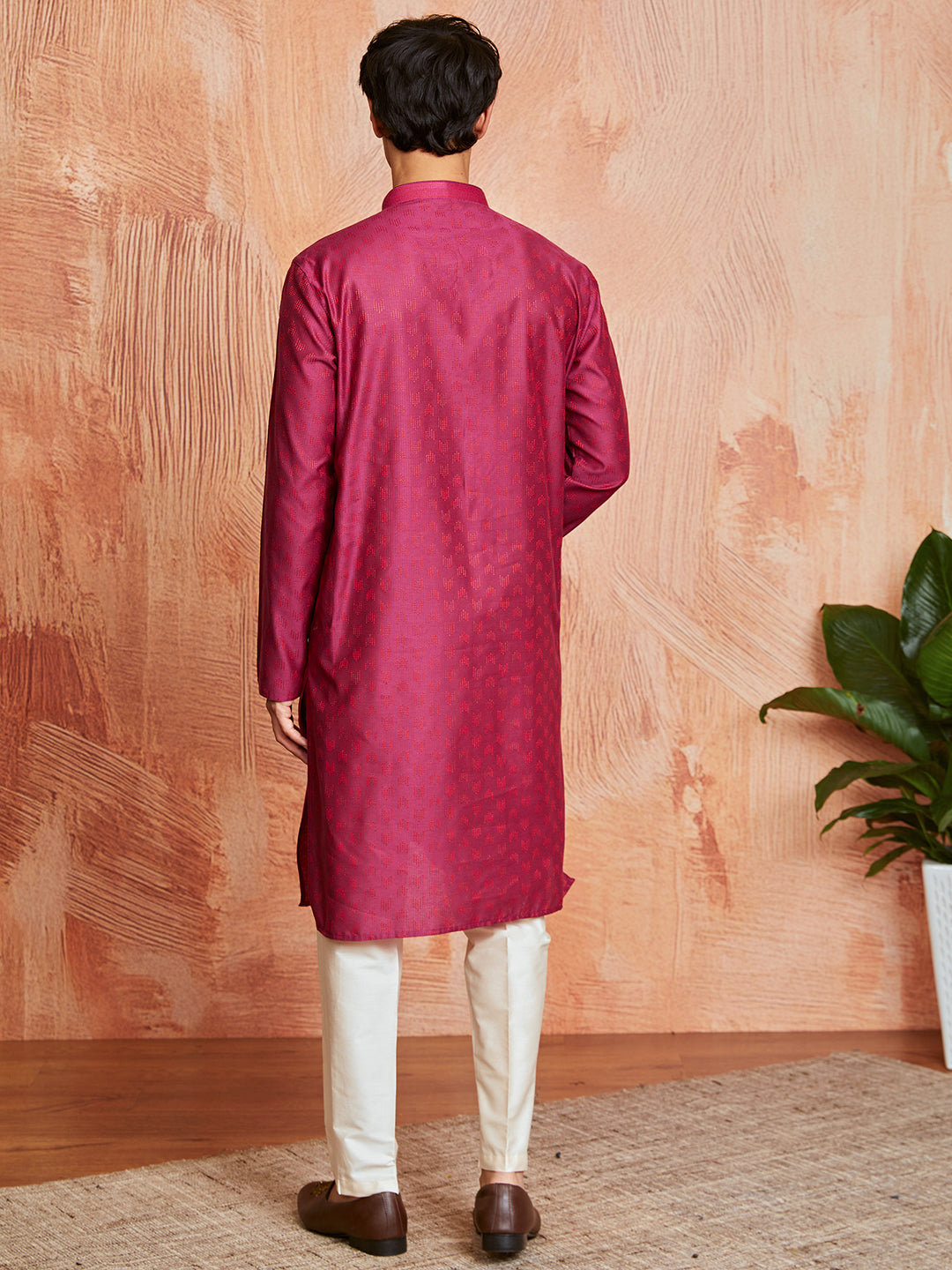 Men's Falsa Silk Blend Kurta And Pyjama Set