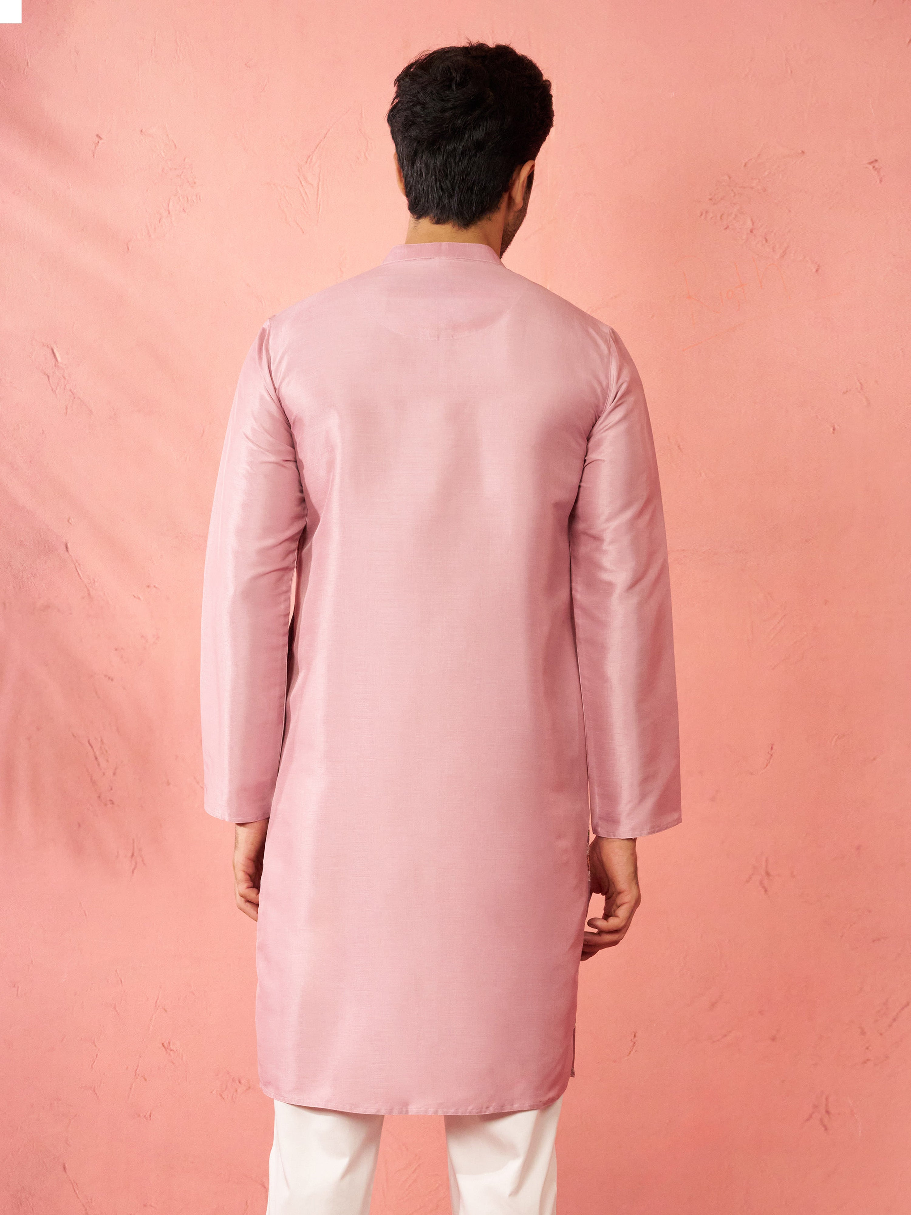 Men's Onion Silk Blend Kurta