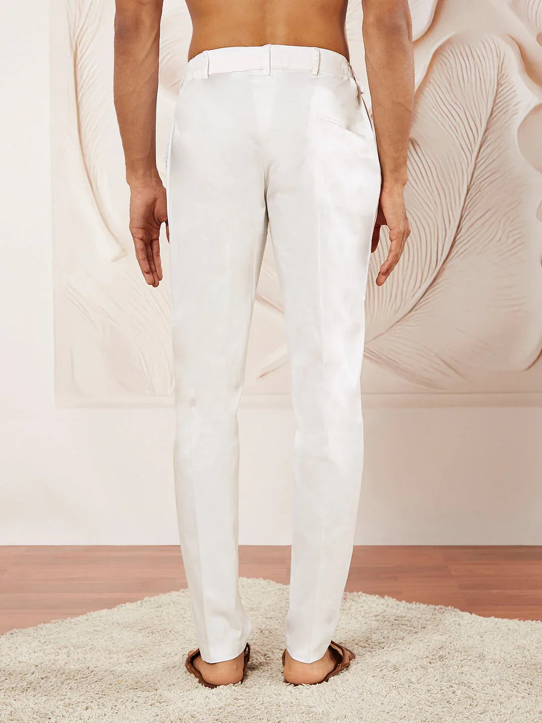 VASTRAMAY Men's White - Pant Style Pyjama