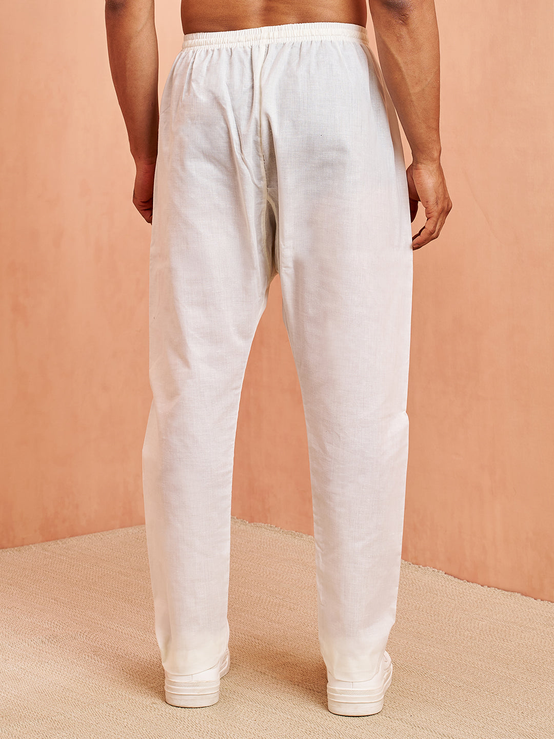 Men's Cream Cotton Pyjama