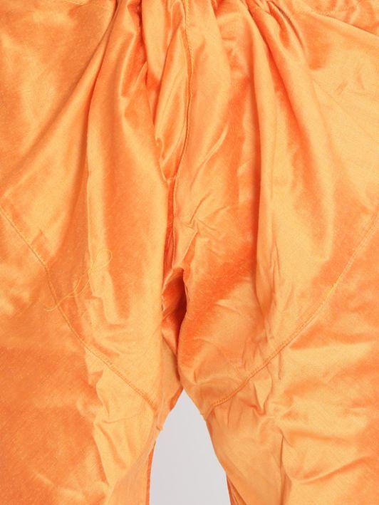 VASTRAMAY Men's Orange Cotton Blend Pyjama