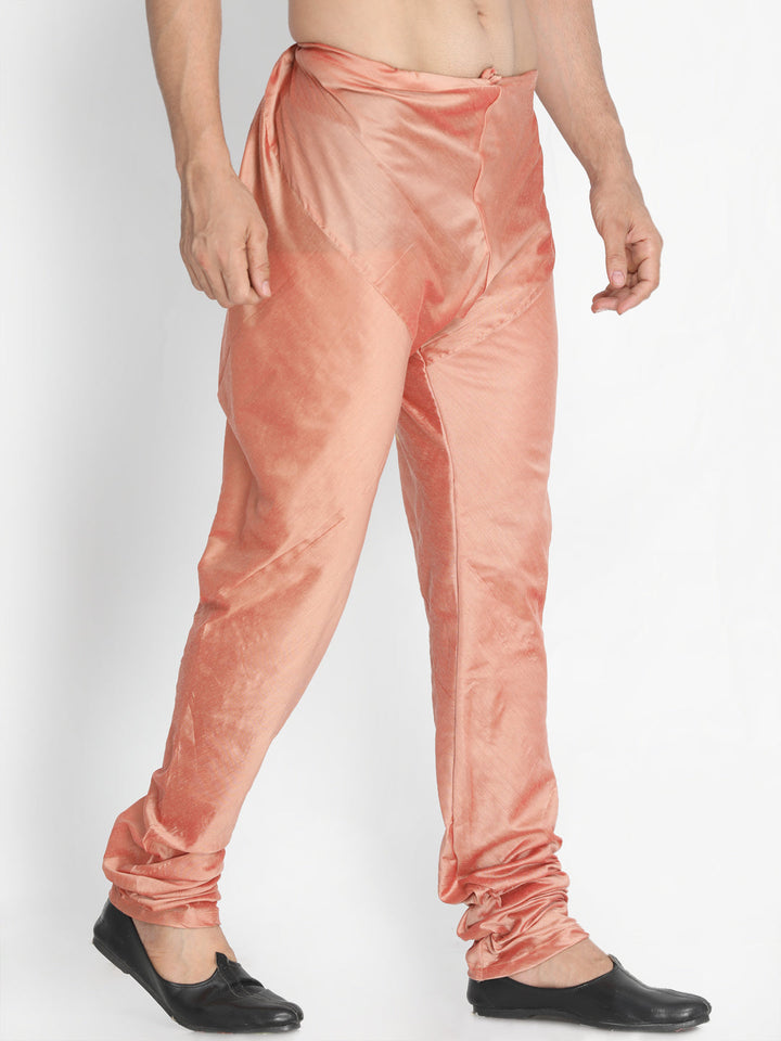 VASTRAMAY Men's Pink Cotton Blend Pyjama