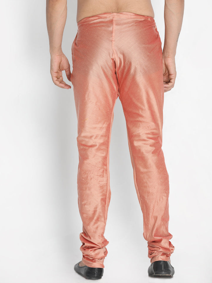 VASTRAMAY Men's Pink Cotton Blend Pyjama